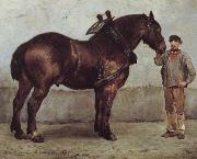 Otto Bache The working horse oil painting